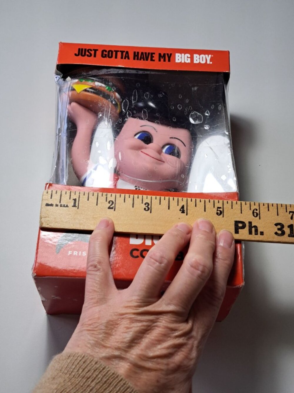 Frischs Big Boy Coin Bank In Original Box Collectible Mascot - Picture 6 of 8